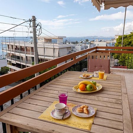 Sea View Apartment 100M From The Beach Saronida Exteriör bild