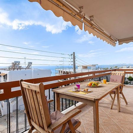 Sea View Apartment 100M From The Beach Saronida Exteriör bild
