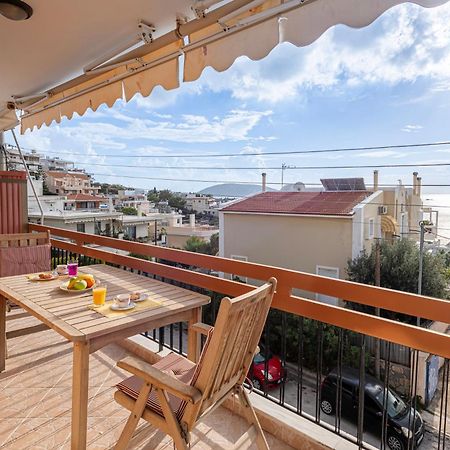 Sea View Apartment 100M From The Beach Saronida Exteriör bild