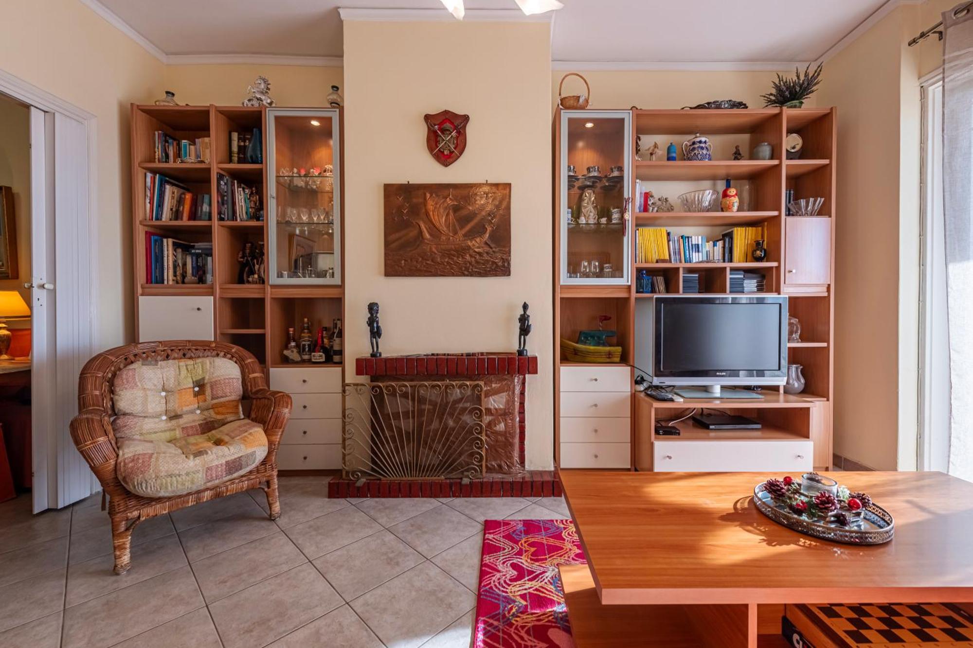 Sea View Apartment 100M From The Beach Saronida Exteriör bild