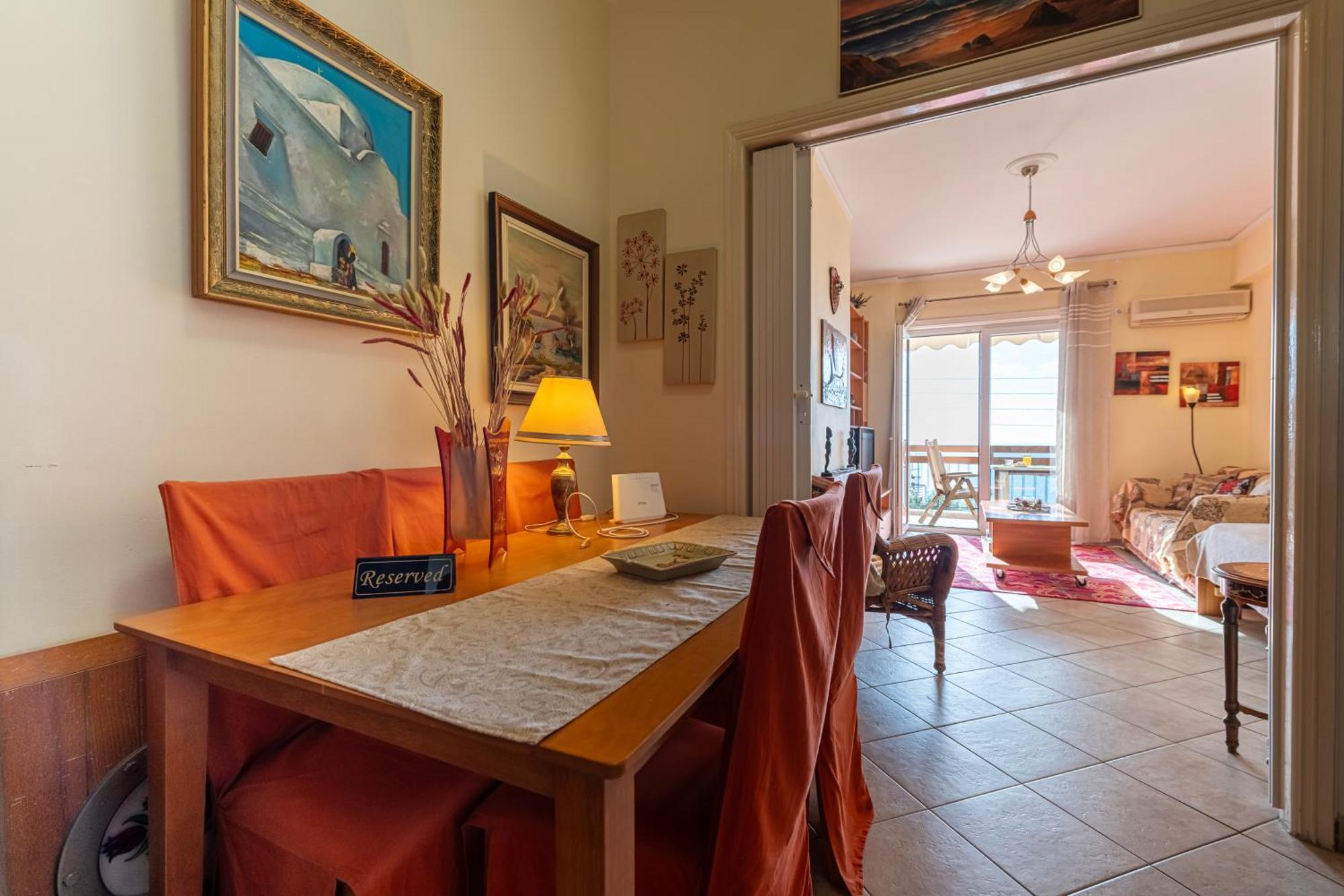 Sea View Apartment 100M From The Beach Saronida Exteriör bild